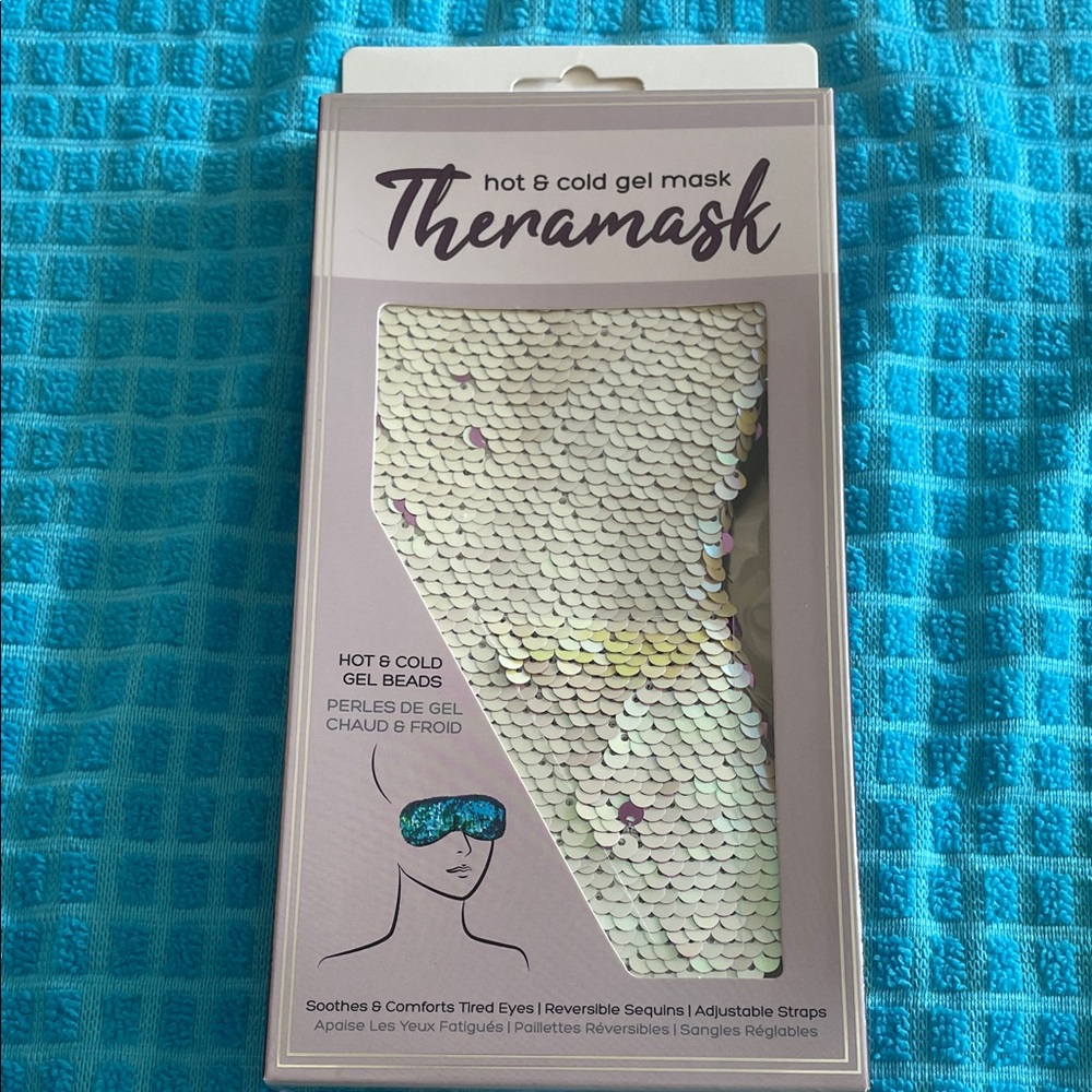 Theramask Hot & Cold Gel Mask with Silver Sequins